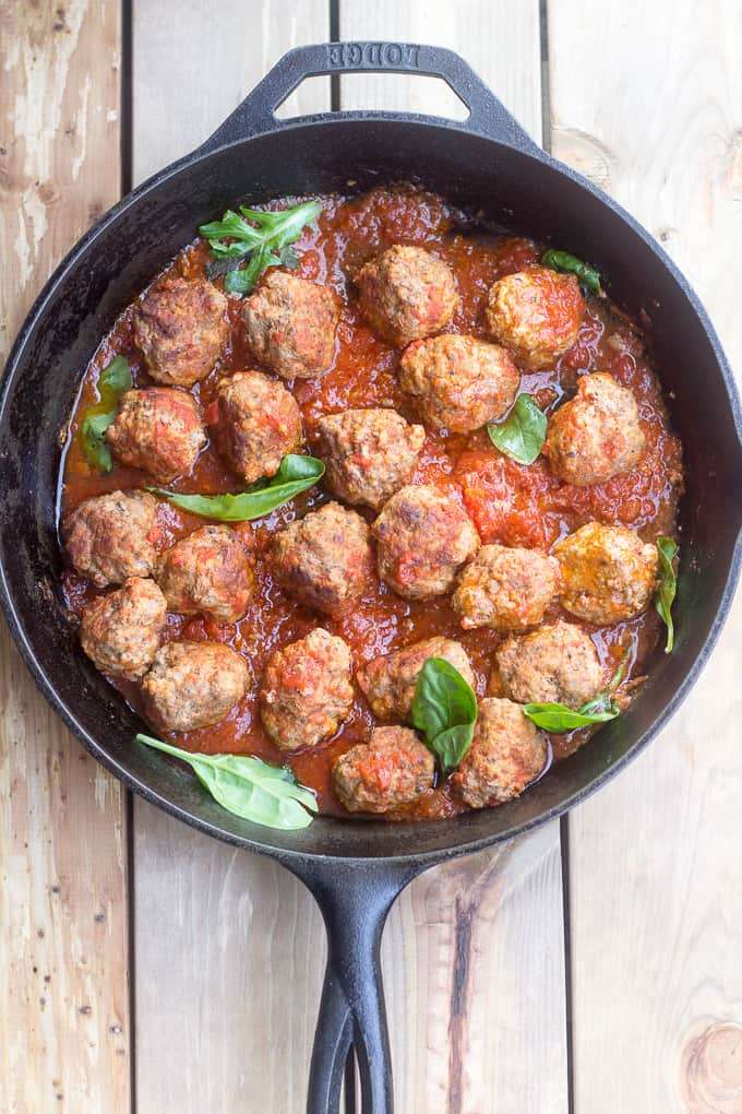 Low FODMAP Turkey Meatballs with Tomato Sauce